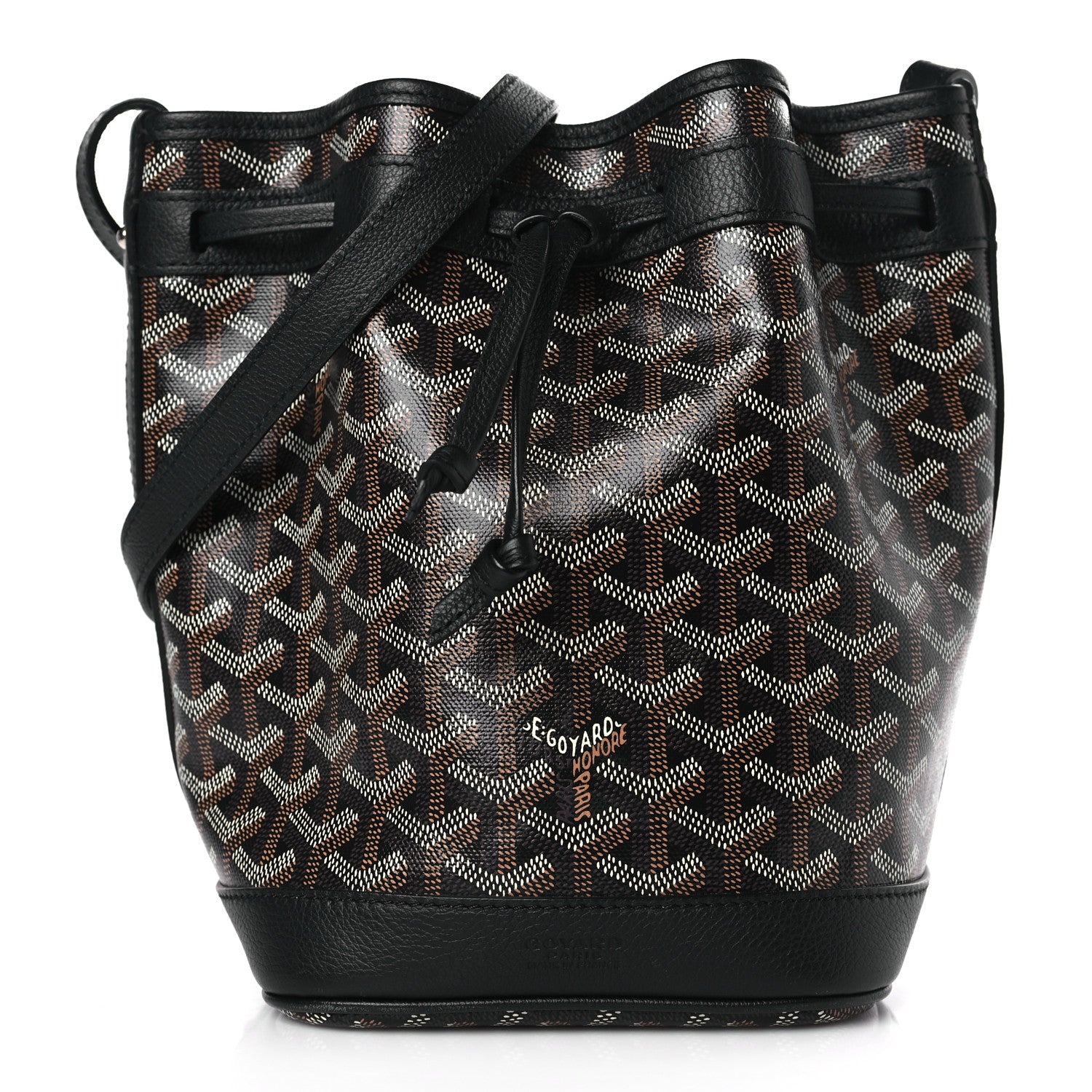 Goyard Goyardine Petit Flot Bucket Bag PM Black 1 of 8