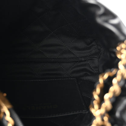Chanel Shiny Calfskin Quilted Mini Chanel 22 Black 4 of 10
