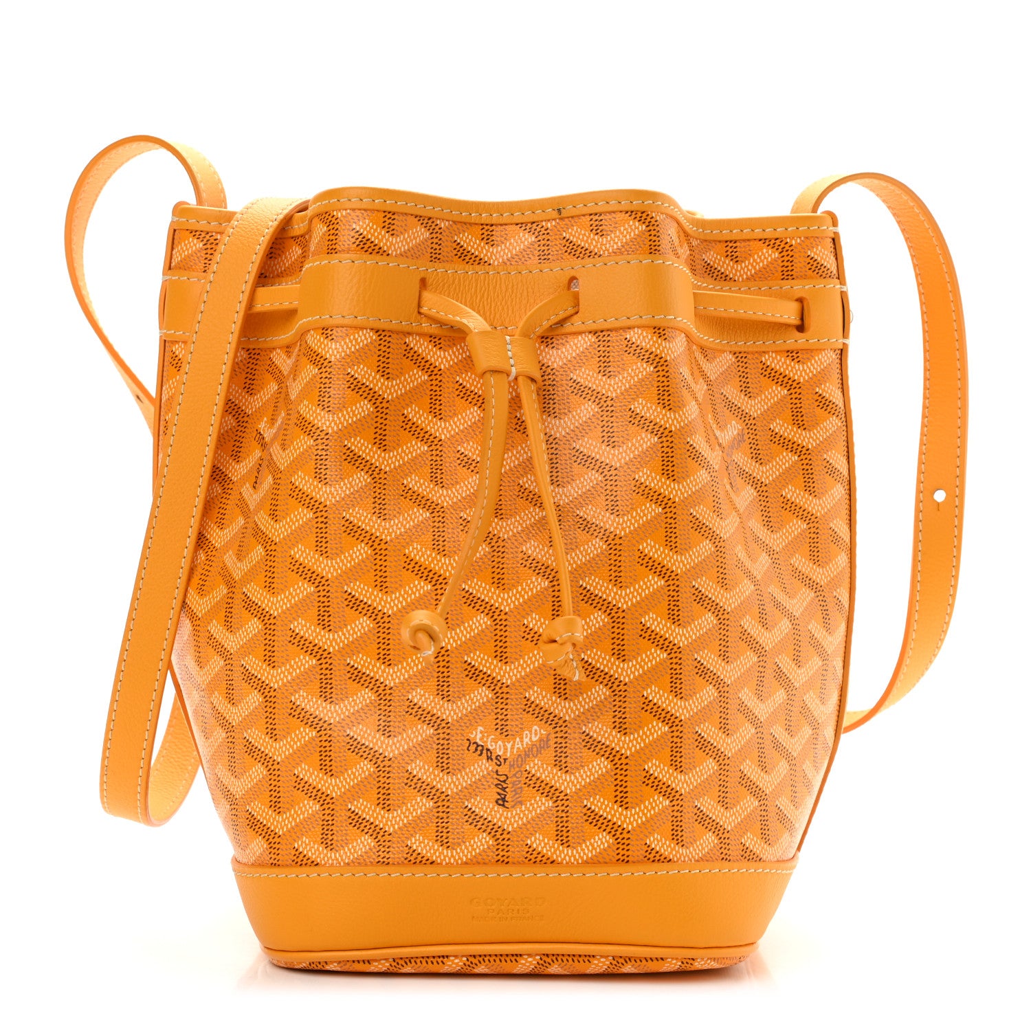 Goyard Goyardine Petit Flot Bucket Bag PM Yellow 1 of 13