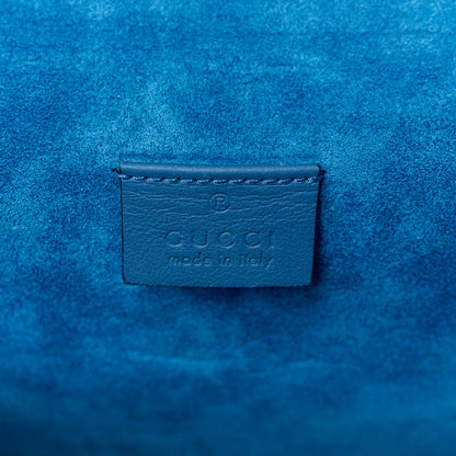 Gucci GG Supreme Monogram Embroidered Medium Dionysus Shoulder Bag Blue 6 of 12