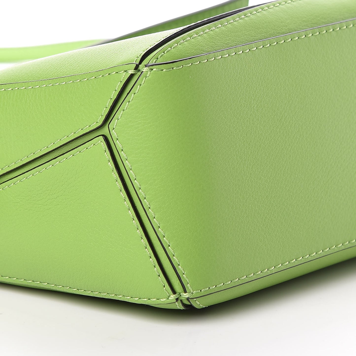 Calfskin Mini Puzzle Bag Green