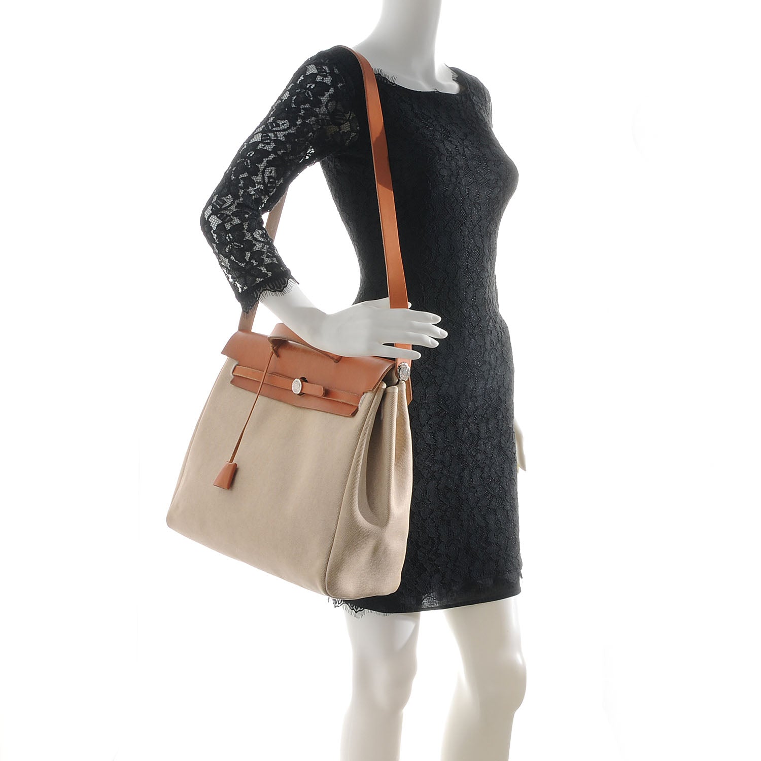 Hermes Toile Herbag MM Natural 2 of 9