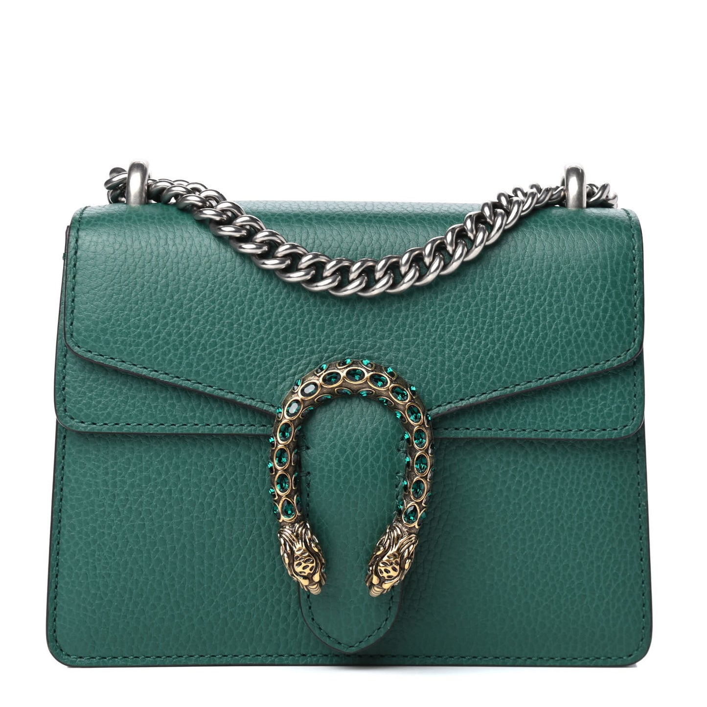 Calfskin Mini Dionysus Shoulder Bag Emerald