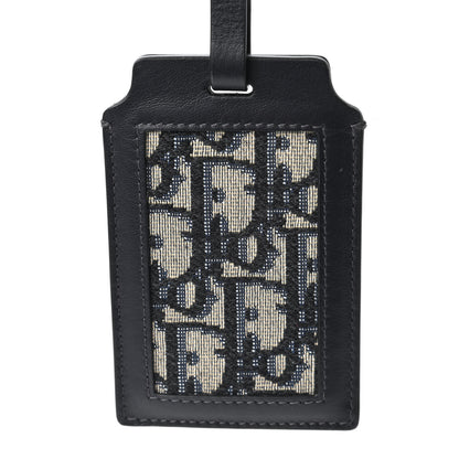Christian Dior Oblique Luggage Tag Navy Blue 2 of 3