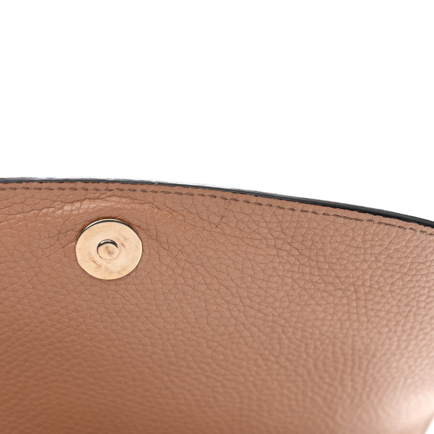Pebbled Calfskin Medium Soho Flap Crossbody Camelia