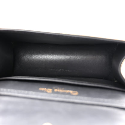 Christian Dior Metallic Patent Micro-Cannage Baby Diorama Flap Bag Gold 5 of 11