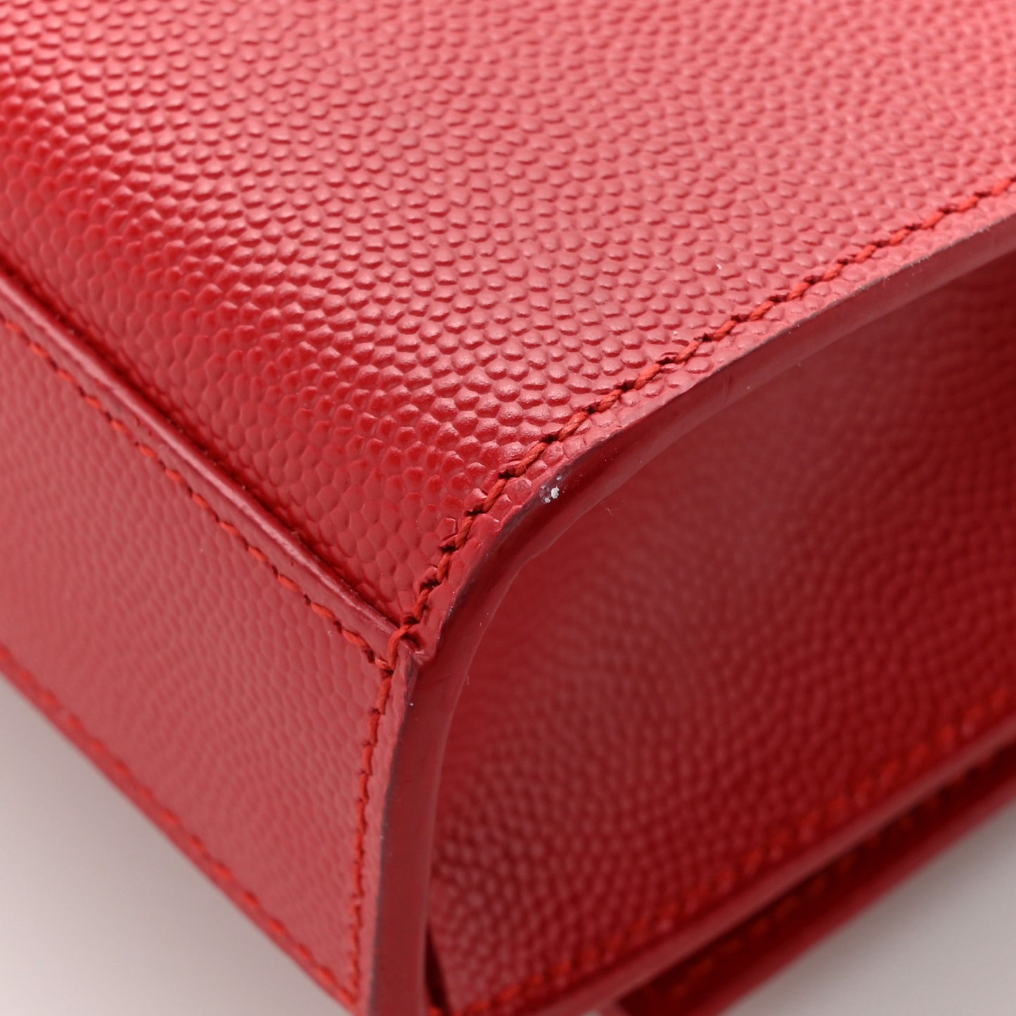 Grain De Poudre Medium Monogram Kate Satchel Red