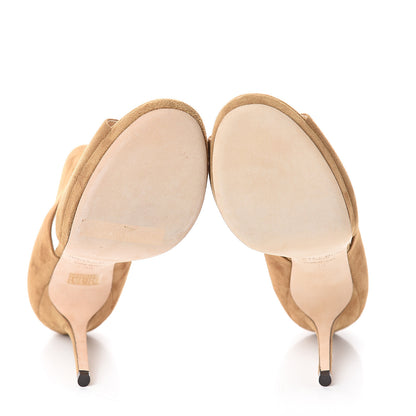 Jimmy Choo Suede Lagoon Sandals 38 Whisky 5 of 7