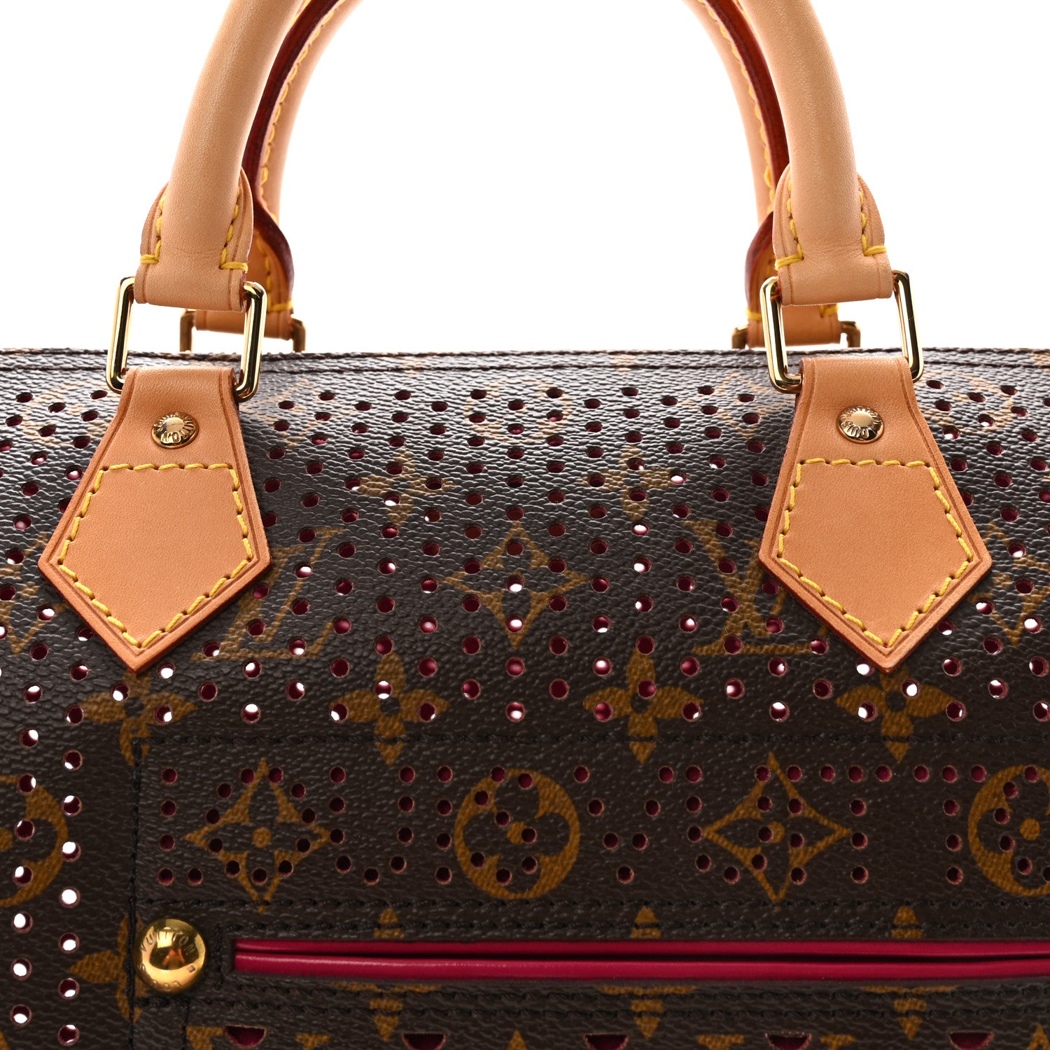 Louis Vuitton Monogram Perforated Speedy 30 Fuchsia 7 of 9