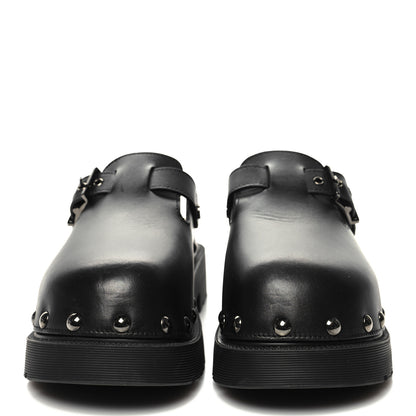 Christian Dior Calfskin Diorquake Buckled Lug Sole 15mm Clogs 39 Black 2 of 8