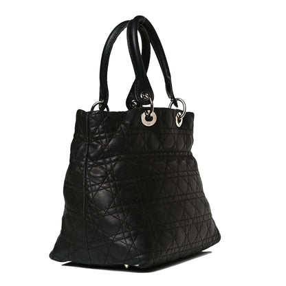 Christian Dior Lambskin Cannage Medium Soft Lady Dior Black 2 of 10