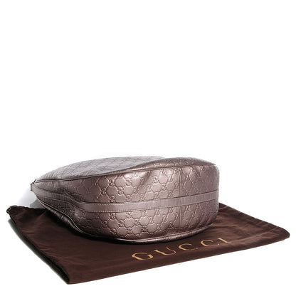 Gucci Metallic Guccissima Large GG Twins Hobo Mauve 4 of 7