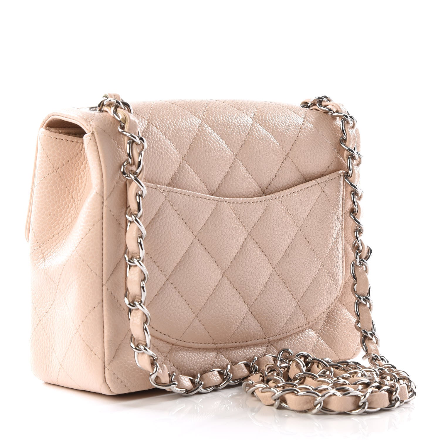 Chanel Caviar Quilted Mini Square Flap Light Beige 2 of 9