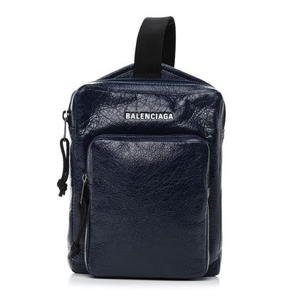 Balenciaga Agneau Explorer Crossbody Navy 1 of 4