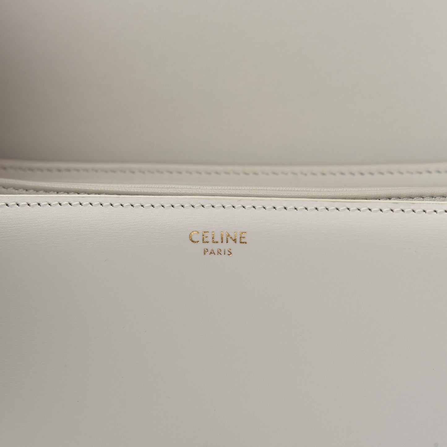 Shiny Calfskin Medium Triomphe White