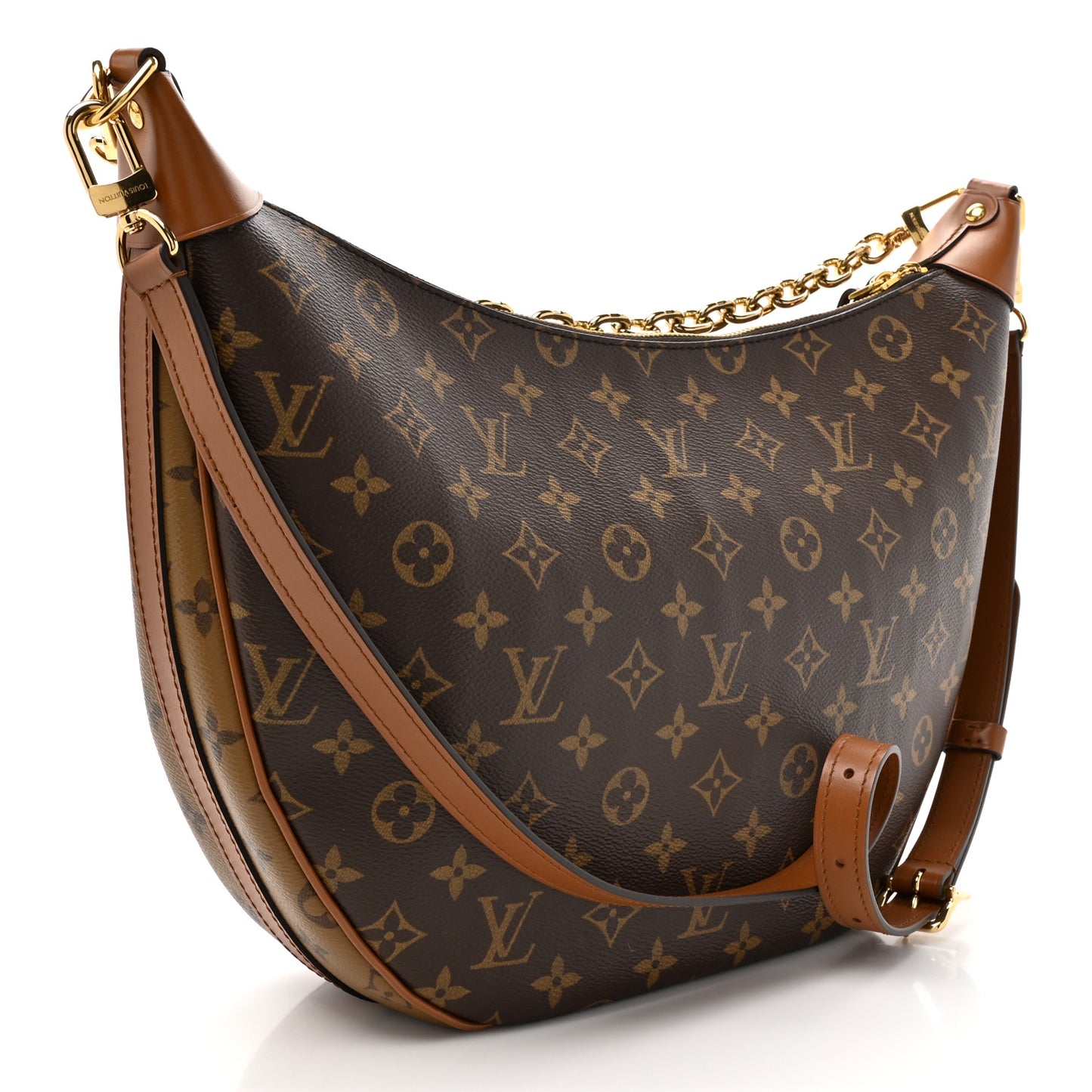 Reverse Monogram Loop Hobo