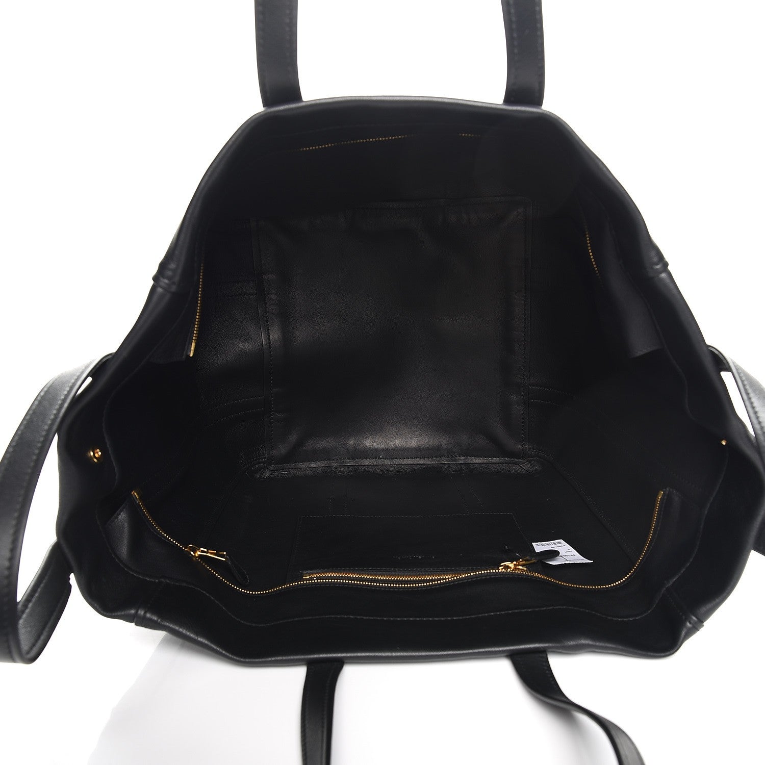 Balenciaga Calfskin Large Laundry Cabas Tote Black 6 of 10