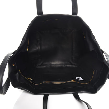 Balenciaga Calfskin Large Laundry Cabas Tote Black 6 of 10