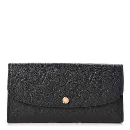Louis Vuitton Empreinte Emilie Wallet Black Dune 1 of 6