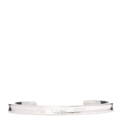 Tiffany Sterling Silver Narrow 1837 Cuff Bracelet 1 of 5