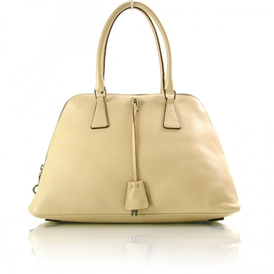 Prada Daino Sport Frame Bowler Tote Ivory 1 of 11