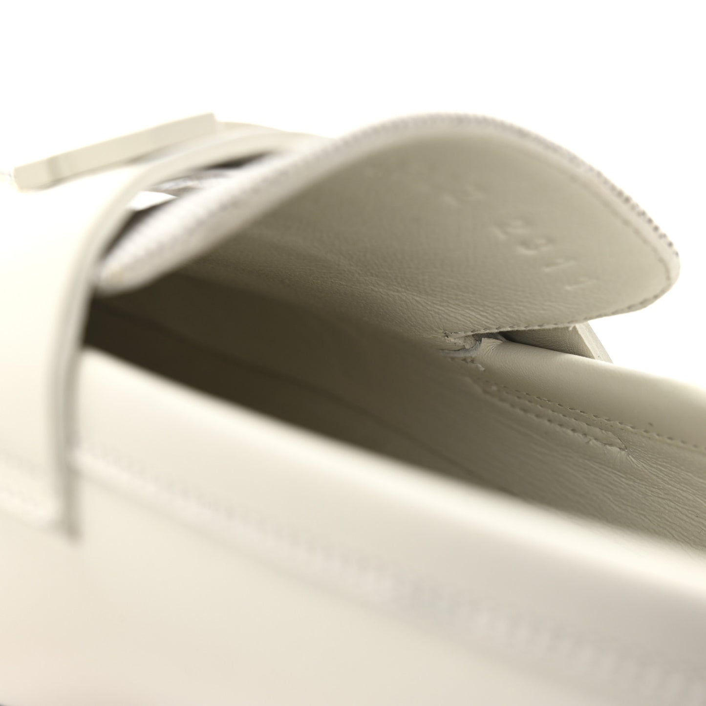 Calfskin H Canvas Womens Paris Loafers 39 Beige Glaise Prunoir