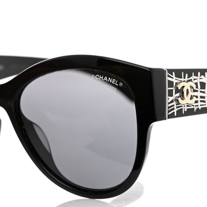 Chanel Acetate Polarized Pantos Sunglasses 5434-A Black 7 of 8