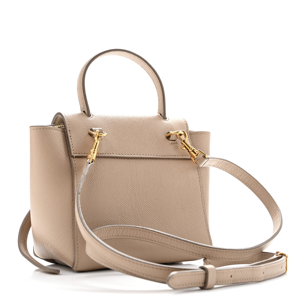 Celine Grained Calfskin Pico Belt Bag Light Taupe 3 of 12