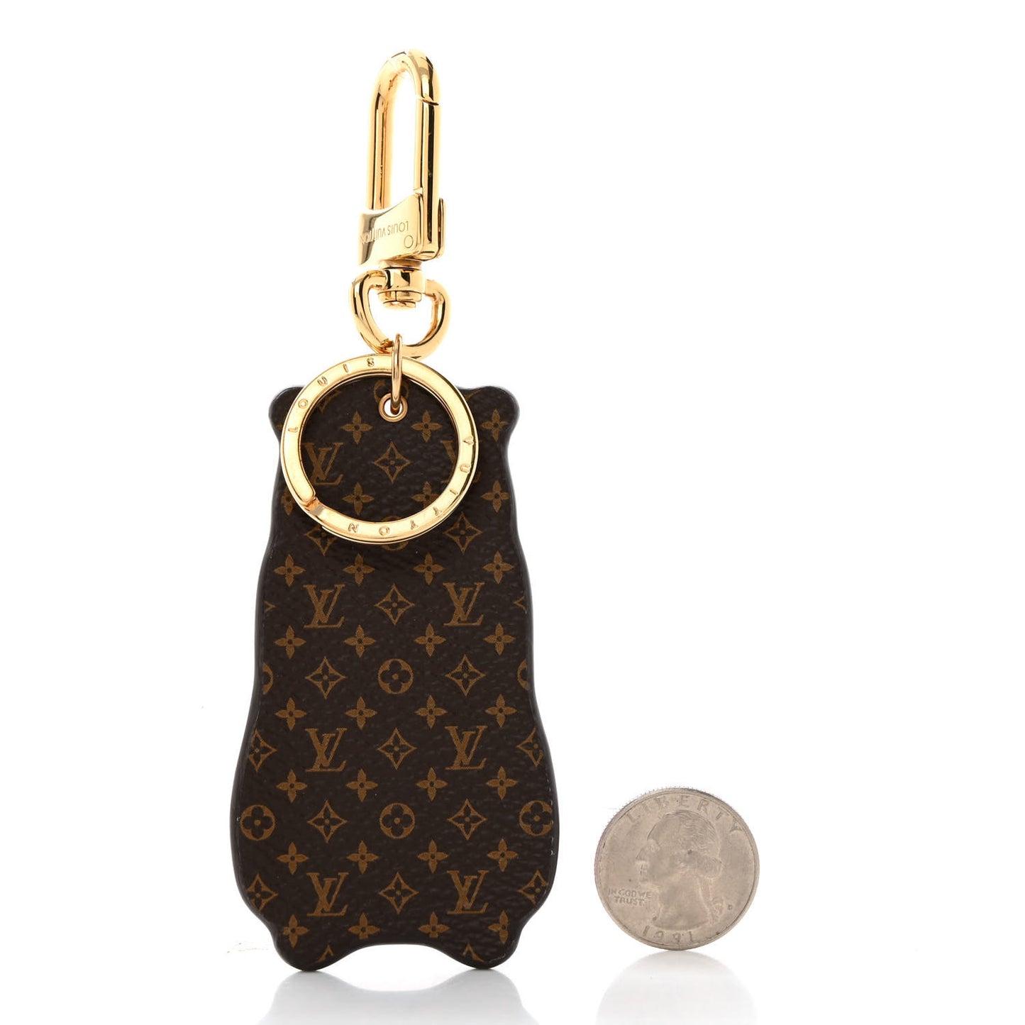Monogram LV Marmott Bag Charm Key Holder Purple
