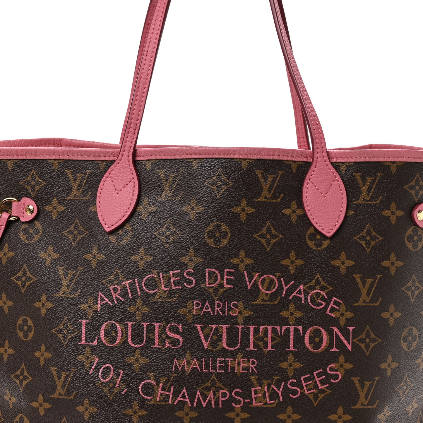 Monogram Articles de Voyage Ikat Neverfull MM Rose Velours