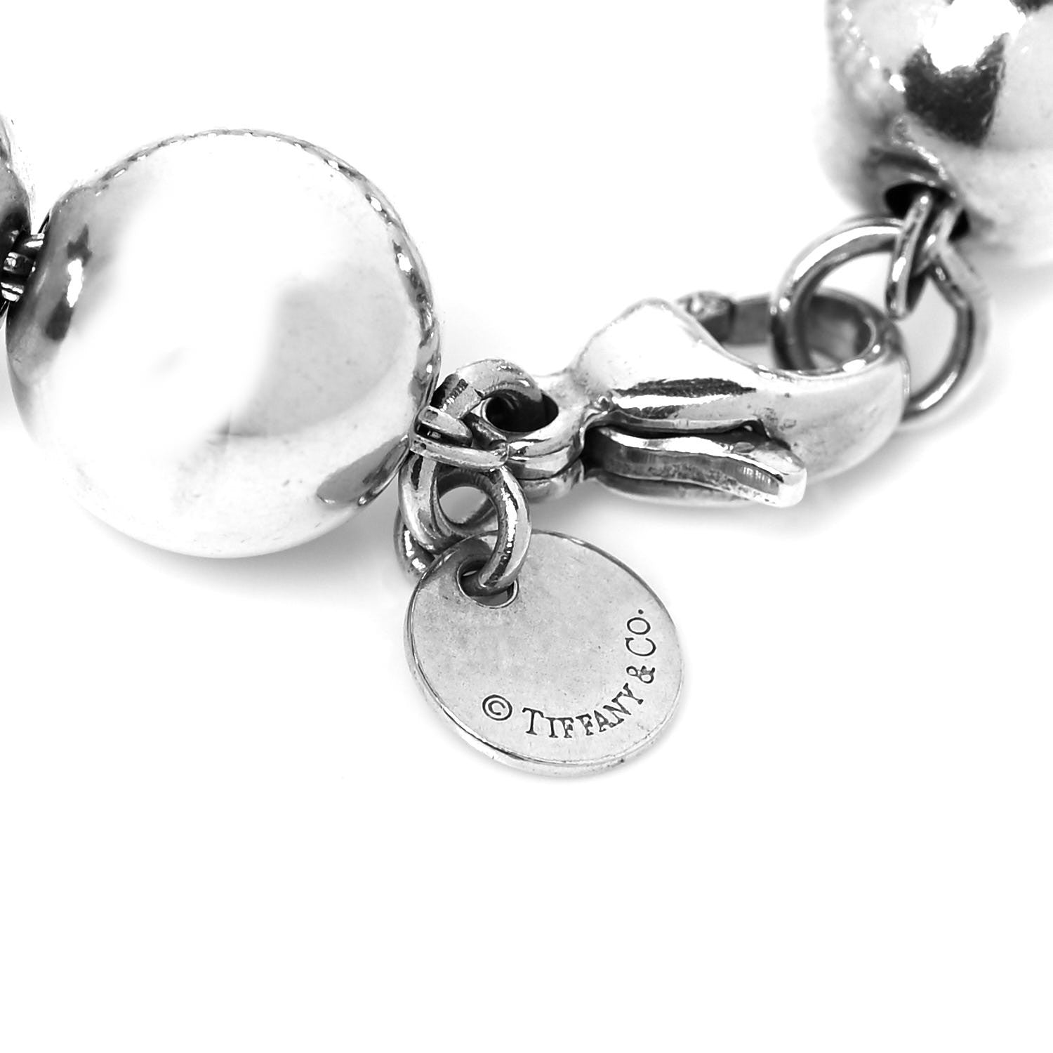 Tiffany Sterling Silver 10mm HardWear Ball Bracelet 9 of 15