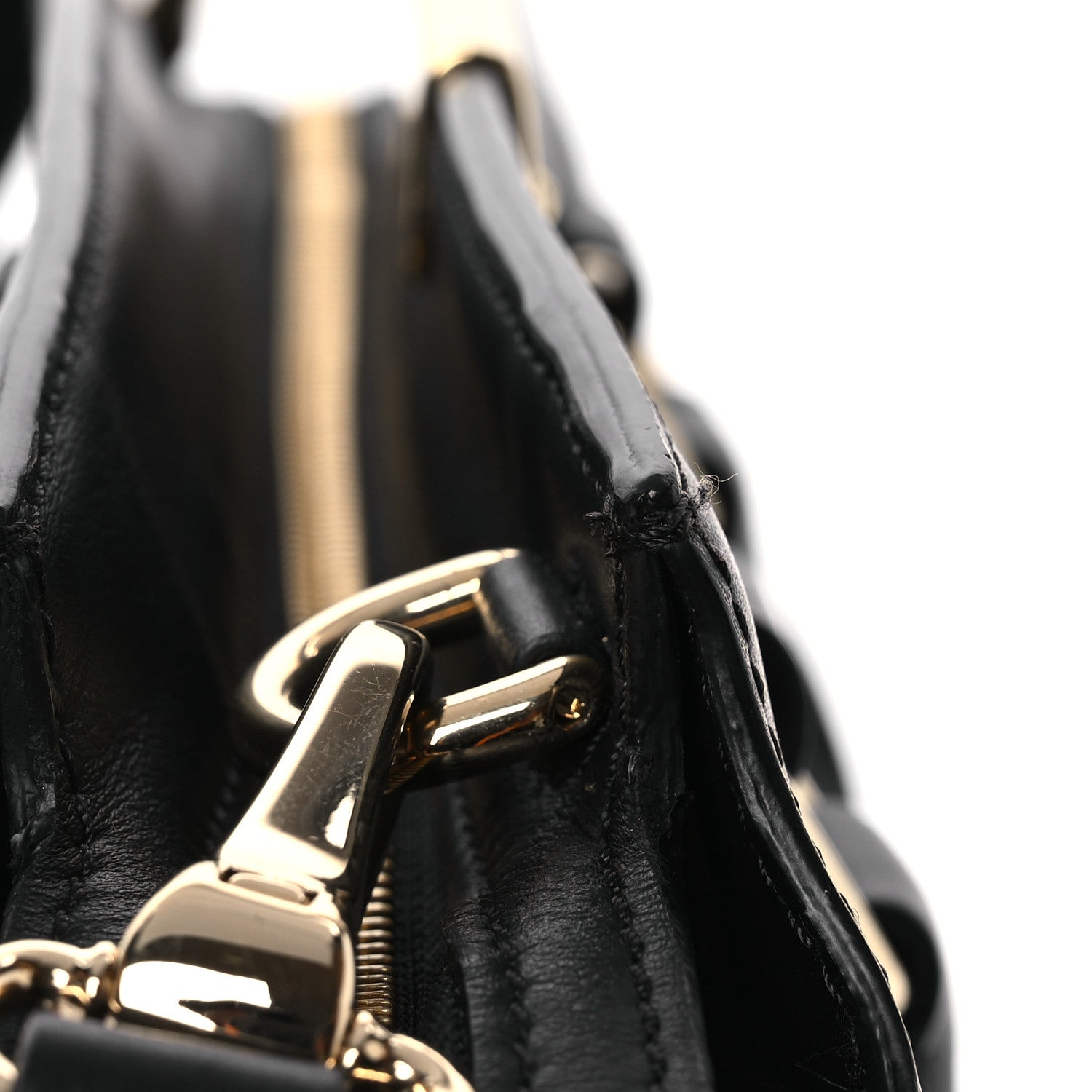 Burberry Calfskin Small Clifton Bag Black 14 of 15