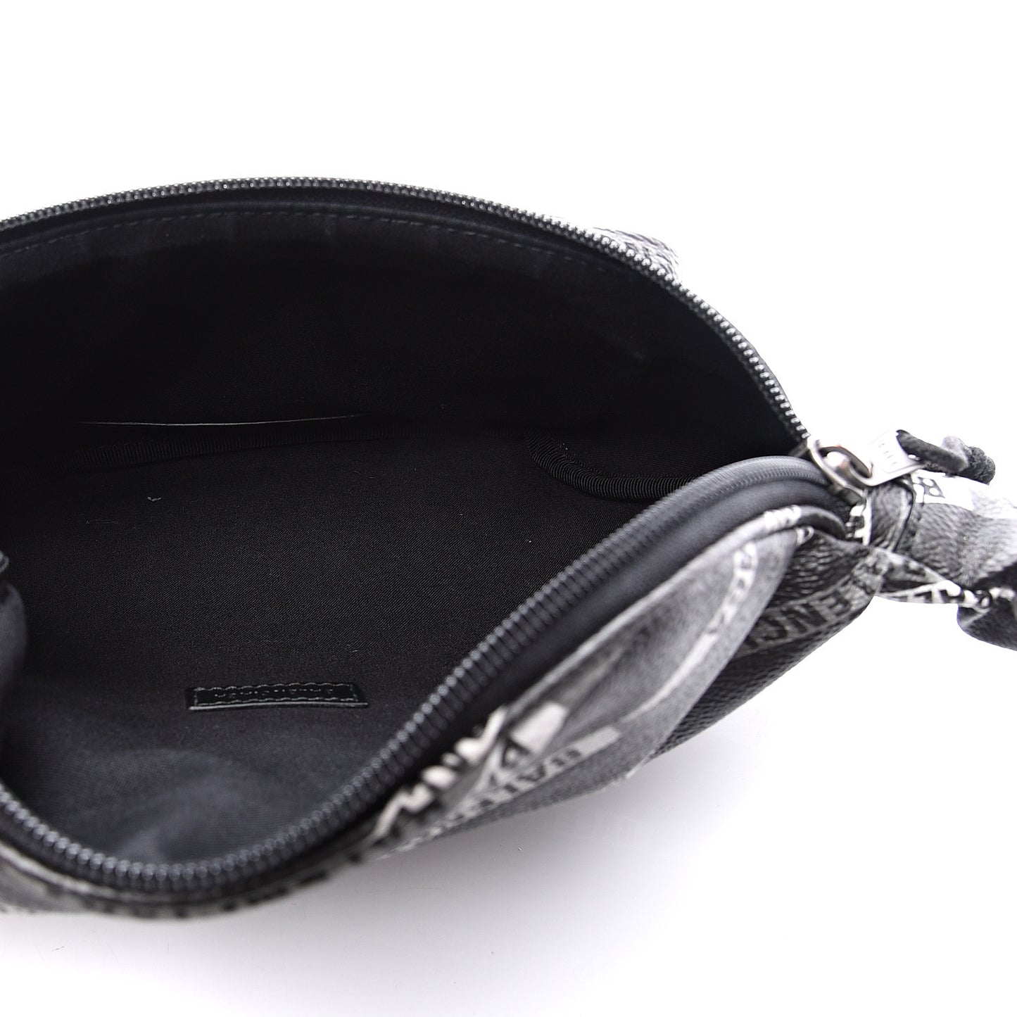 Coated Canvas Losange Monogram Explorer Belt Bag Black Grey