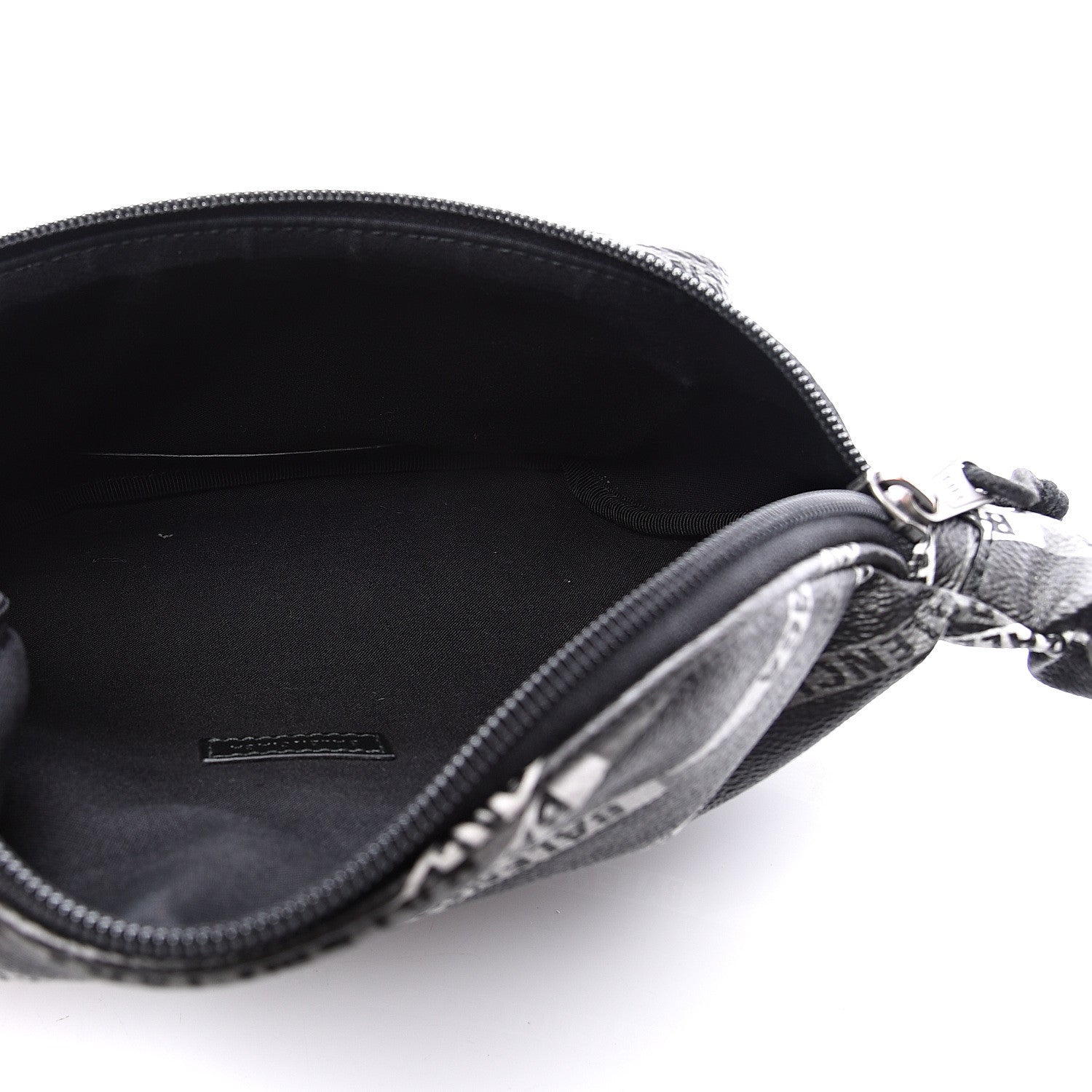 Balenciaga Coated Canvas Losange Monogram Explorer Belt Bag Black Grey 5 of 10