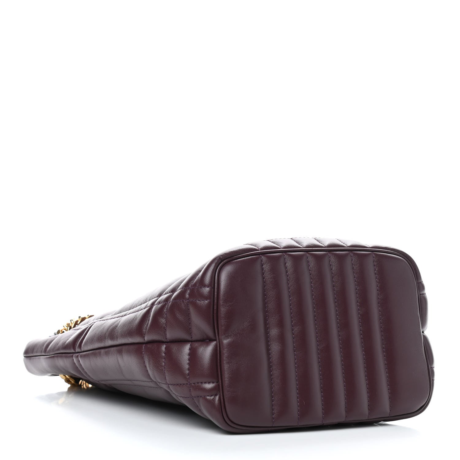 Burberry Lambskin Quilted Small Lola Bucket Bag Deep Maroon 4 of 9