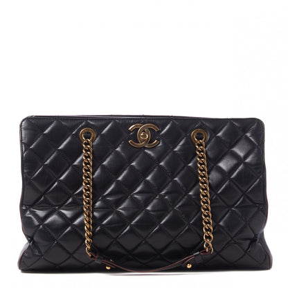 Chanel Calfskin Quilted Large Shopping Tote Black 1 of 18