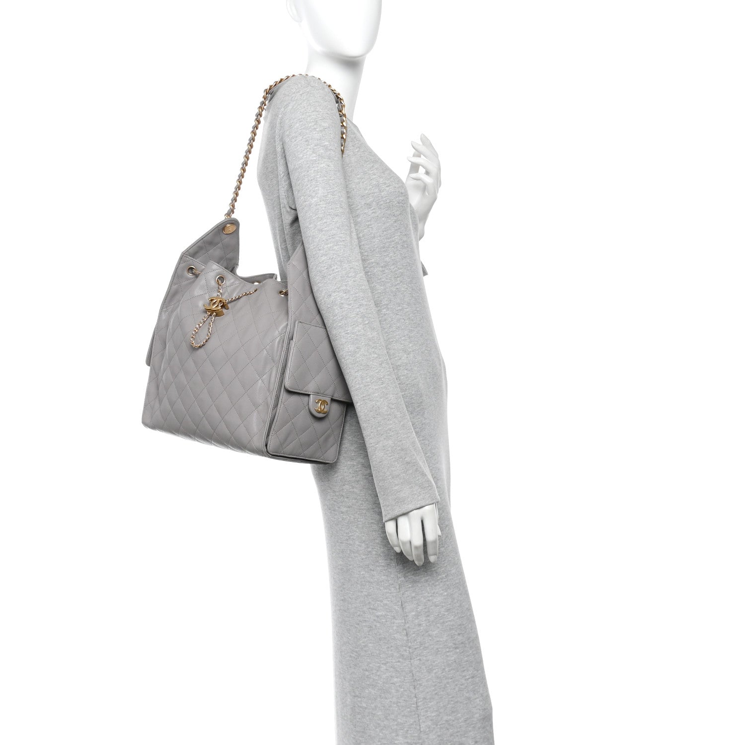 Chanel Caviar Quilted Medium Chanel 25 Handbag Dark Grey 2 of 11