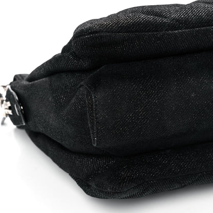 Salvatore Ferragamo Canvas Melike Vara Bow Chain Tote Black 9 of 10