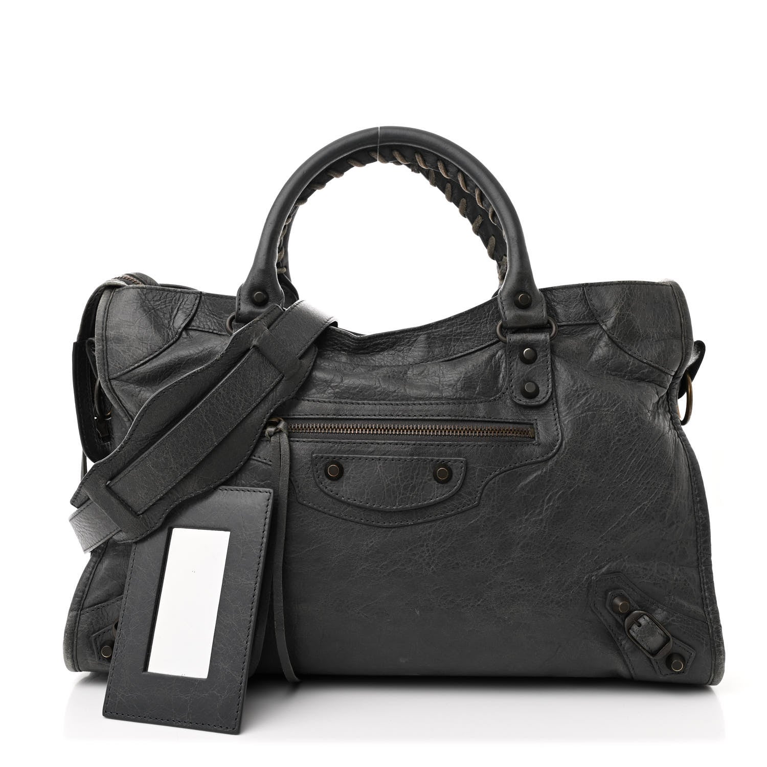 Balenciaga Agneau Classic Hardware City Gris Tarmac 3 of 12