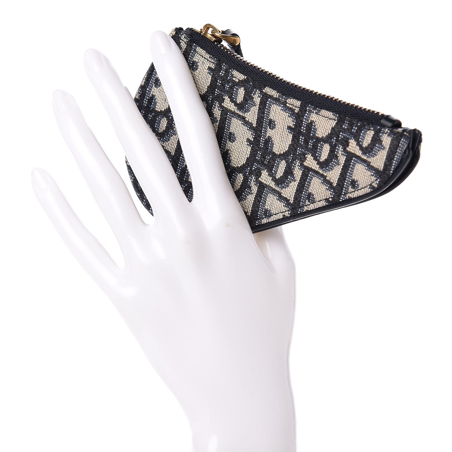 Oblique Saddle Coin Purse Blue