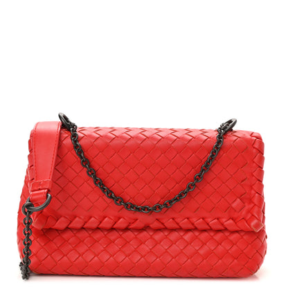 Bottega Veneta Nappa Intrecciato Baby Olimpia Shoulder Bag Vesuvio 1 of 7