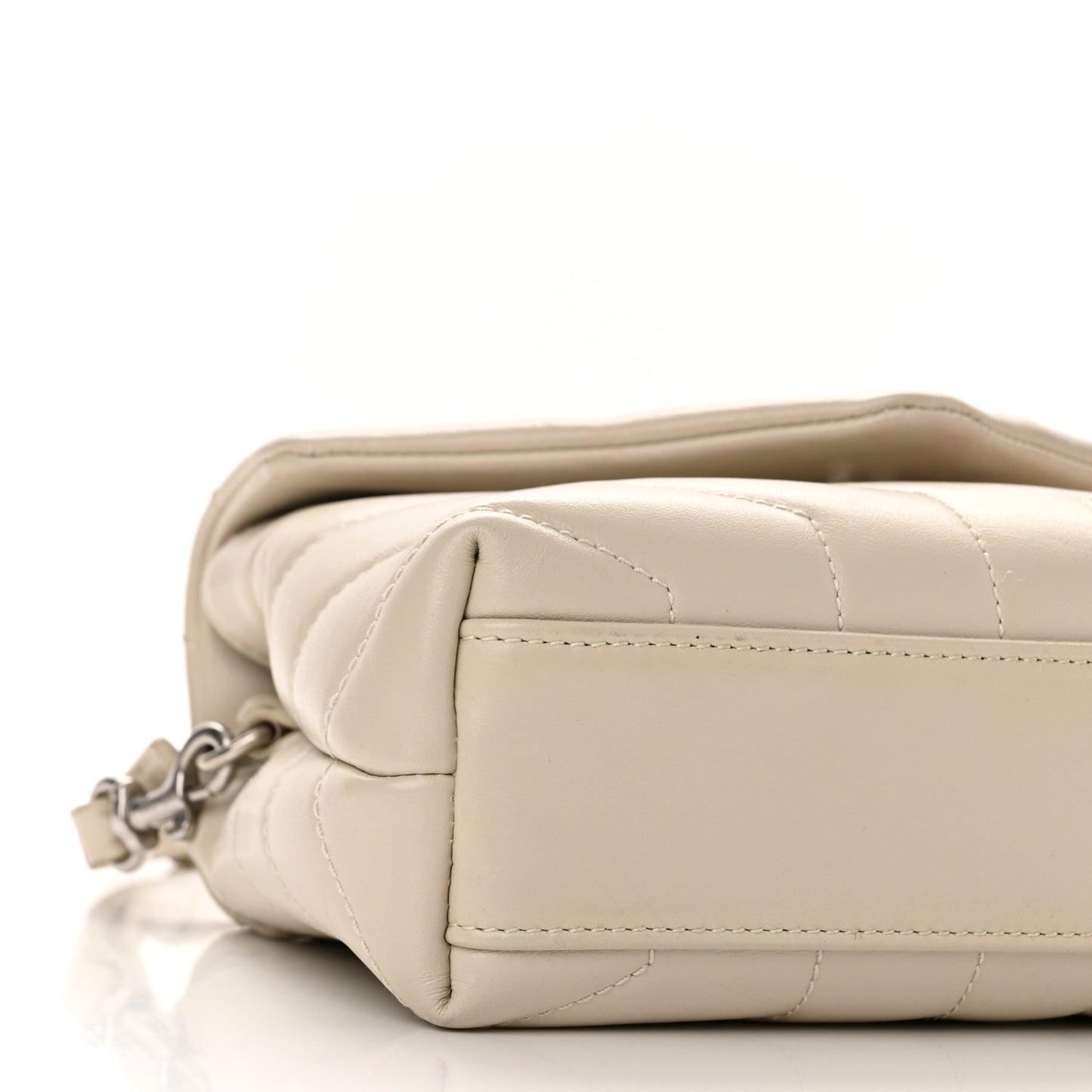 Calfskin Y Quilted Monogram Toy Loulou Crossbody Bag Crema Soft