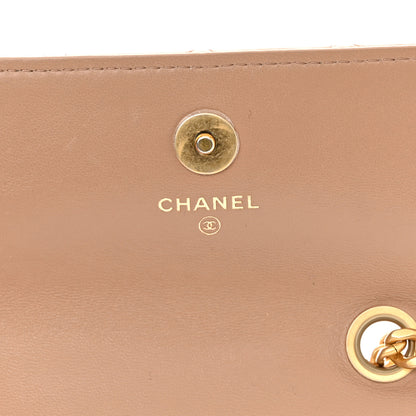 Chanel Lambskin Quilted Pillow Crush Flap Phone Holder With Chain Beige 6 of 12