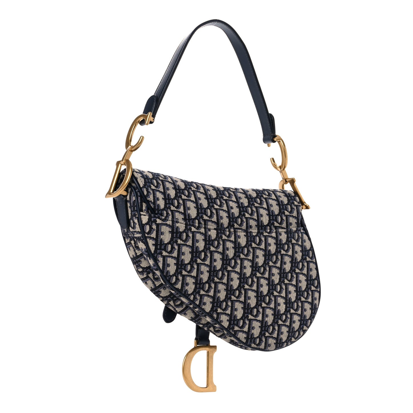 Oblique Saddle Bag Blue