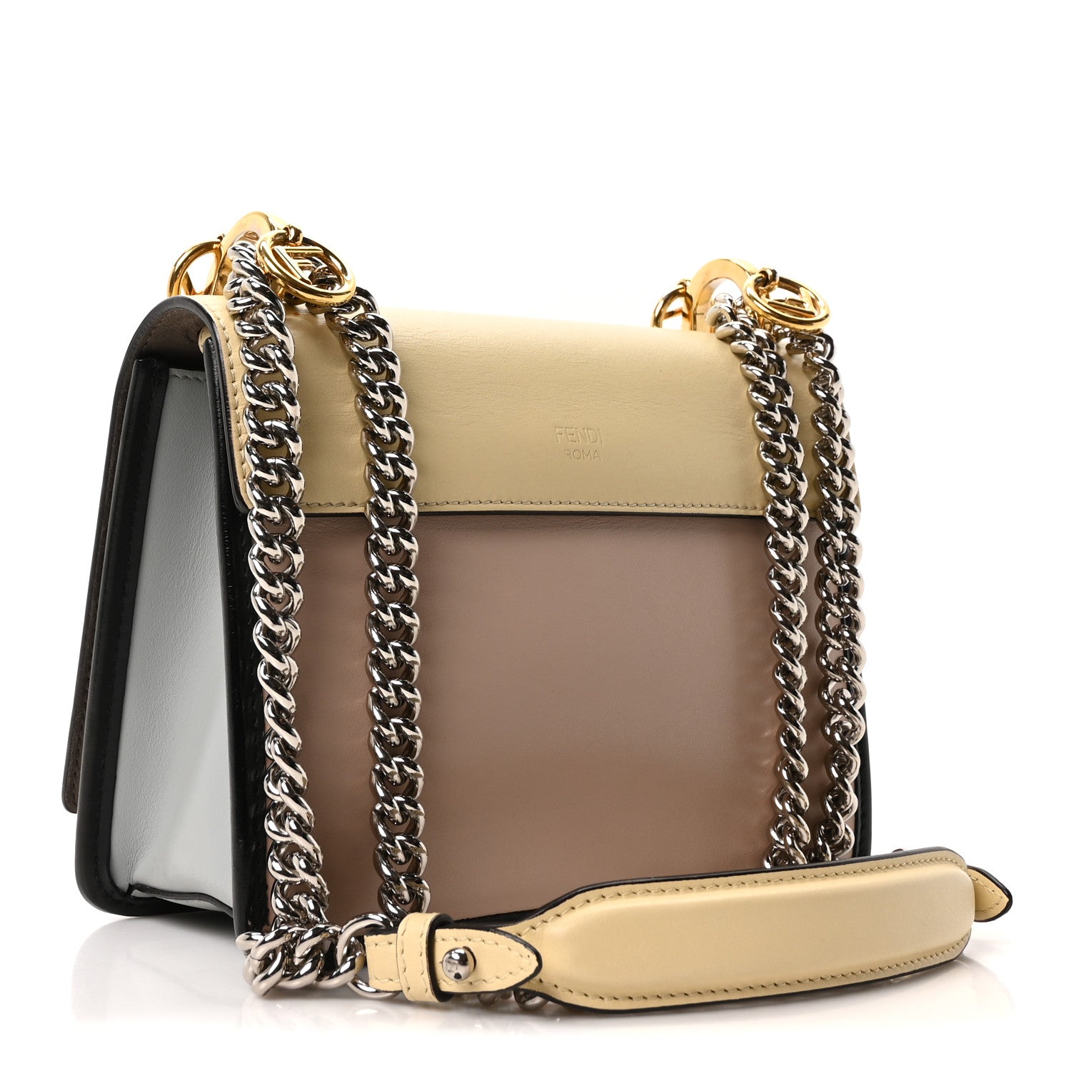 Fendi Vitello Century Opaco F is Fendi Small Kan I Shoulder Bag Amido Soap Ghiaccio 3 of 10