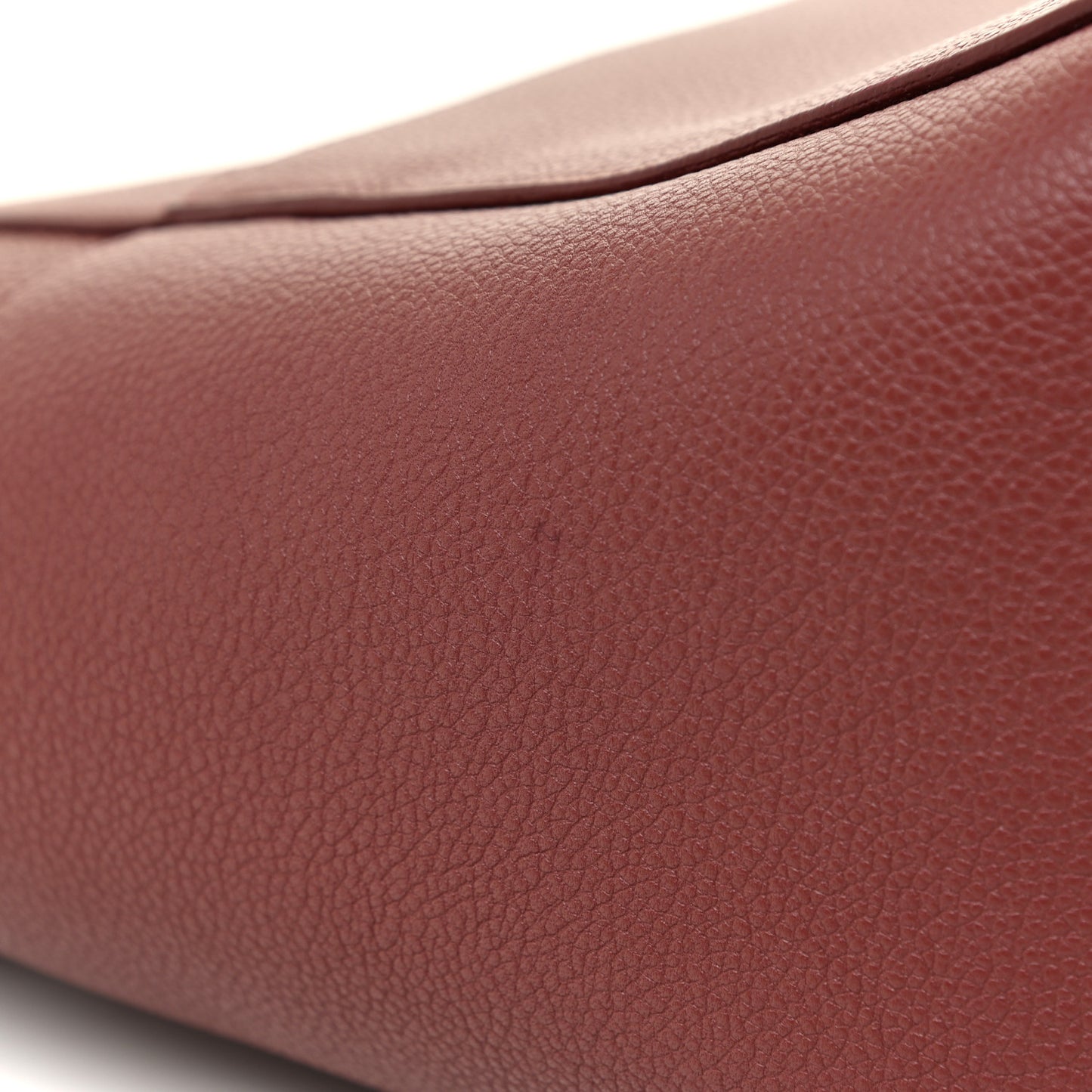 Soft Grained Calfskin Sangle Bucket Bag Red