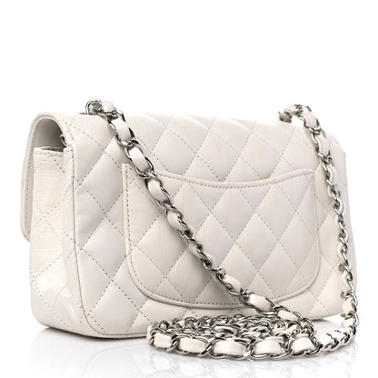 Chanel Calfskin Quilted Mini Rectangular Flap White 3 of 13