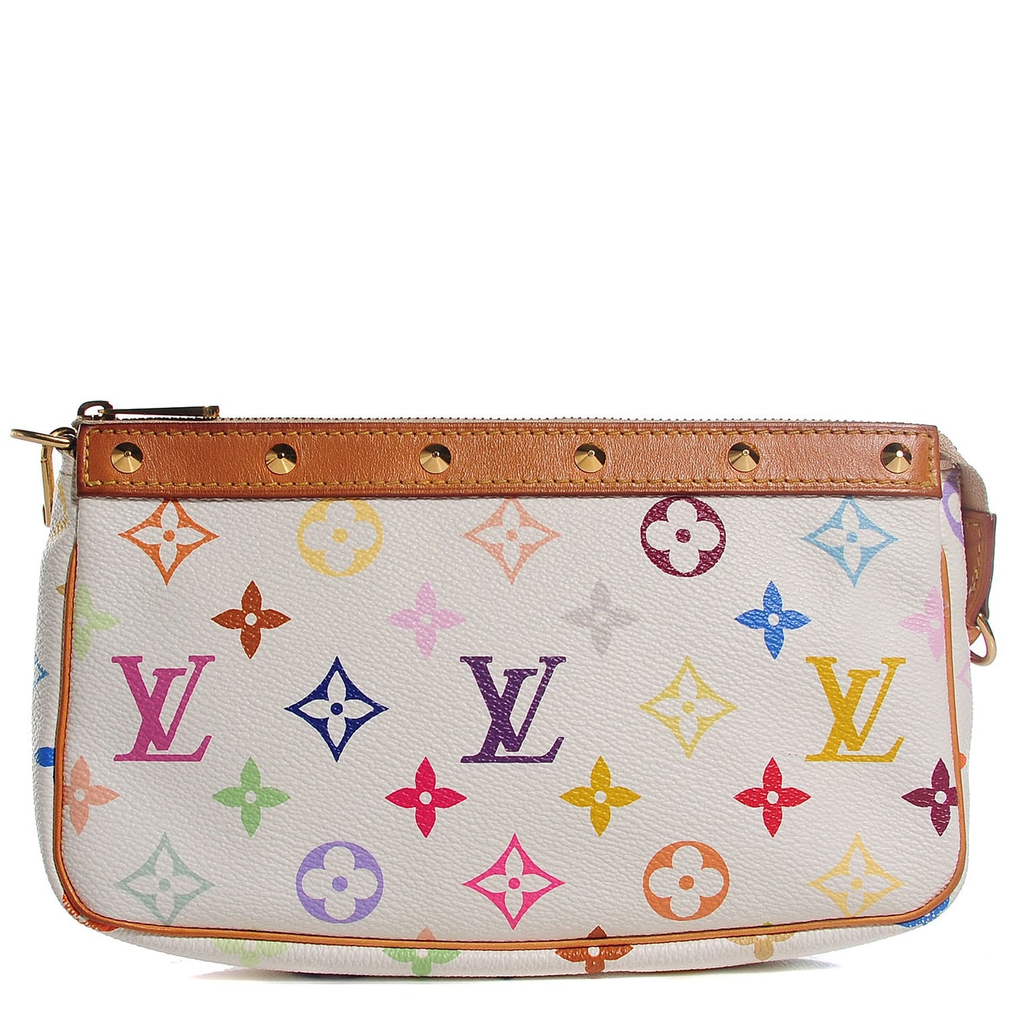 Monogram Multicolor Pochette Accessories White
