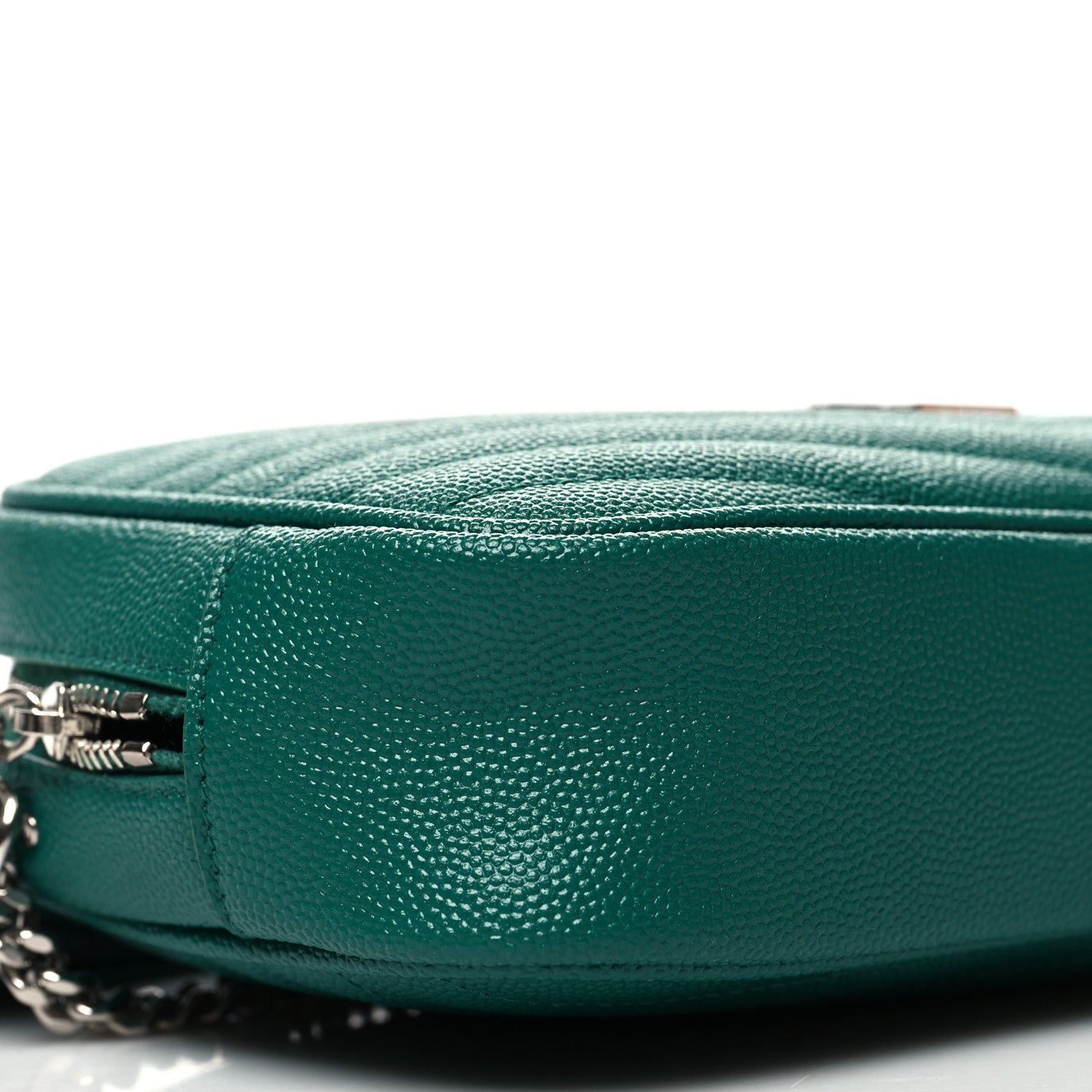 Saint Laurent Grain De Poudre Matelasse Monogram Mini Lou Camera Bag Green Field 9 of 11