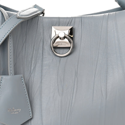 Mulberry Crinkled Calfskin Small Iris Tote Cloud 8 of 11